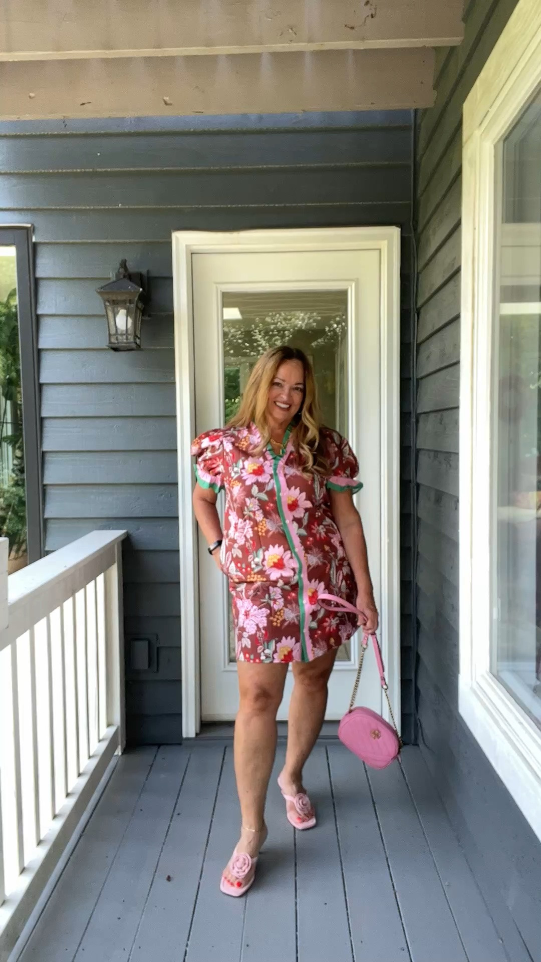 Floral and stripes add some ruffles and pockets! Summer dress perfect for Church and work.

#LTKWorkwear #LTKMidsize #LTKOver40