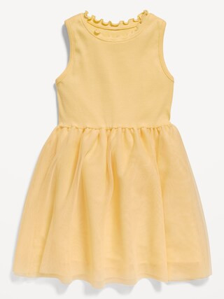Sleeveless Fit and Flare Tutu Dress for Toddler Girls | Old Navy (US)