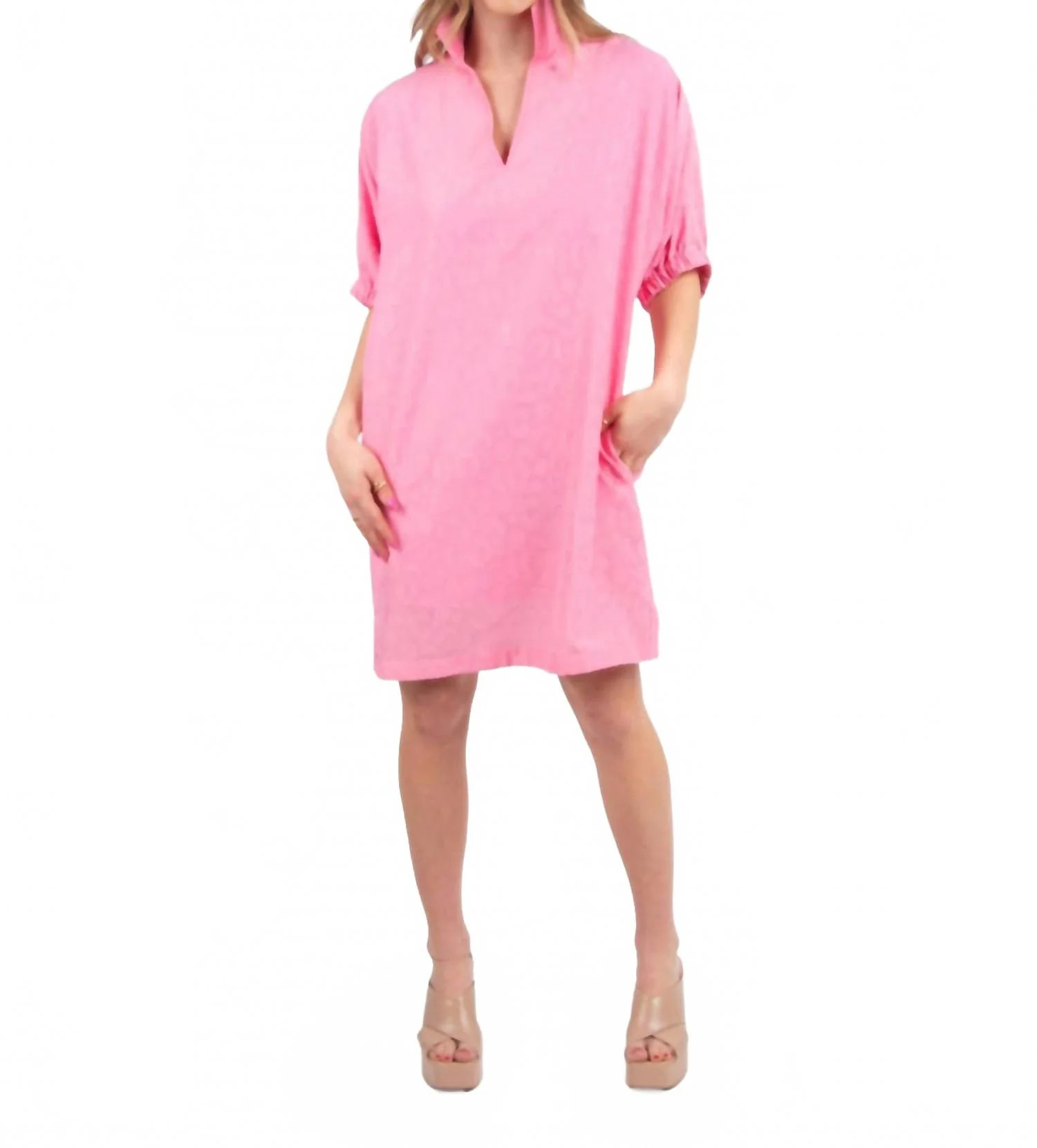 Poppy Dress In Taffy Cheetah | Shop Simon