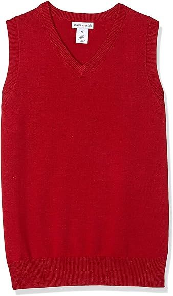 Amazon Essentials Boys and Toddlers' Uniform Cotton V-Neck Sweater Vest, Multipacks | Amazon (US)