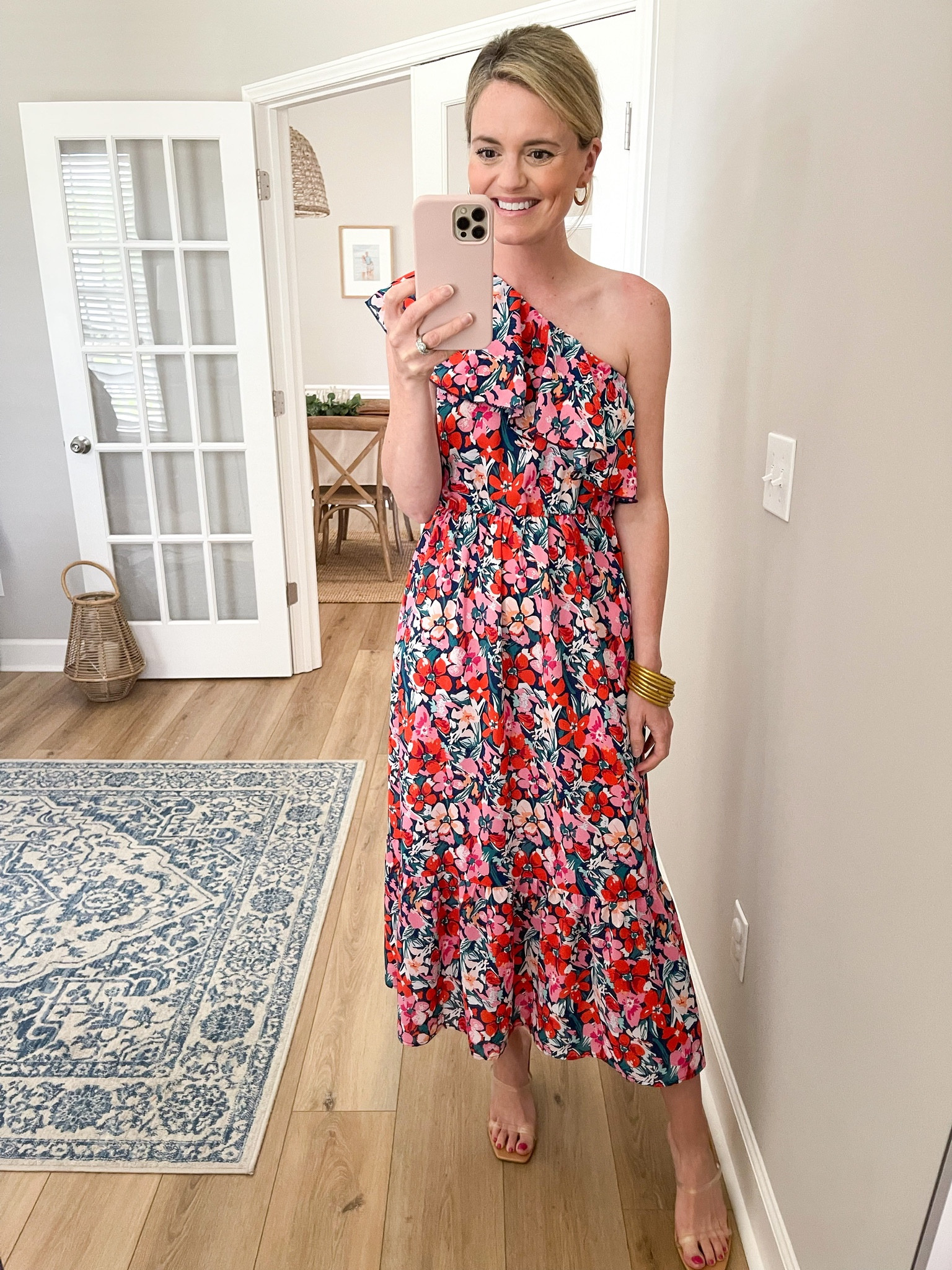 The florals on this one shoulder dress are gorgeous! It comes in a fun pink/green color way option too. This is the another one shoulder I shared in my Amazon Fashion Finds for April!

#LTKSeasonal #LTKunder50 #LTKtravel