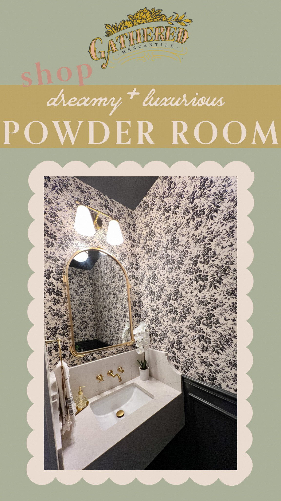 Shop: Dreamy + Luxurious Powder Room

Gucci Wallpaper, Powder Room Makeover 

#LTKstyletip #LTKhome