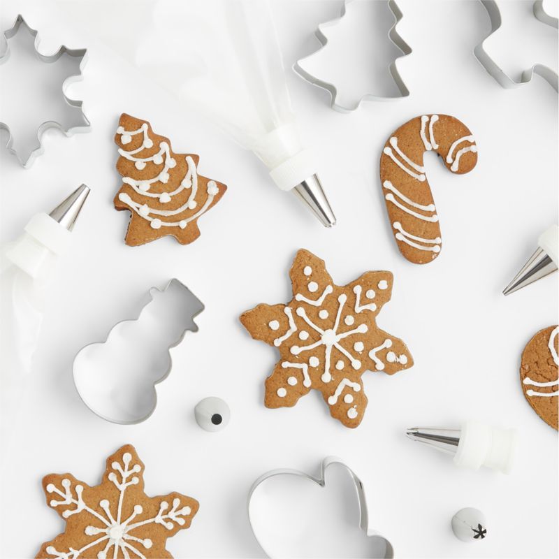 30-Piece Holiday Cookie Decorating Kit | Crate and Barrel | Crate & Barrel