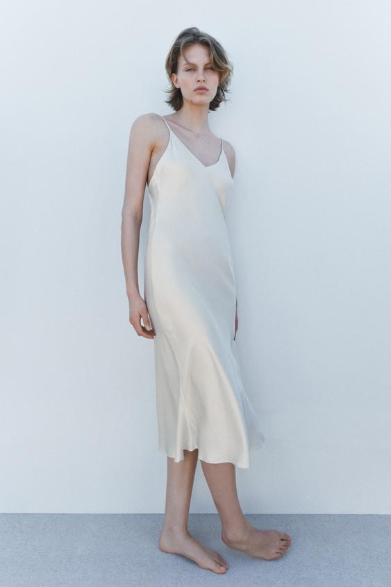 LIMITED EDITION SATIN MIDI DRESS | Zara US