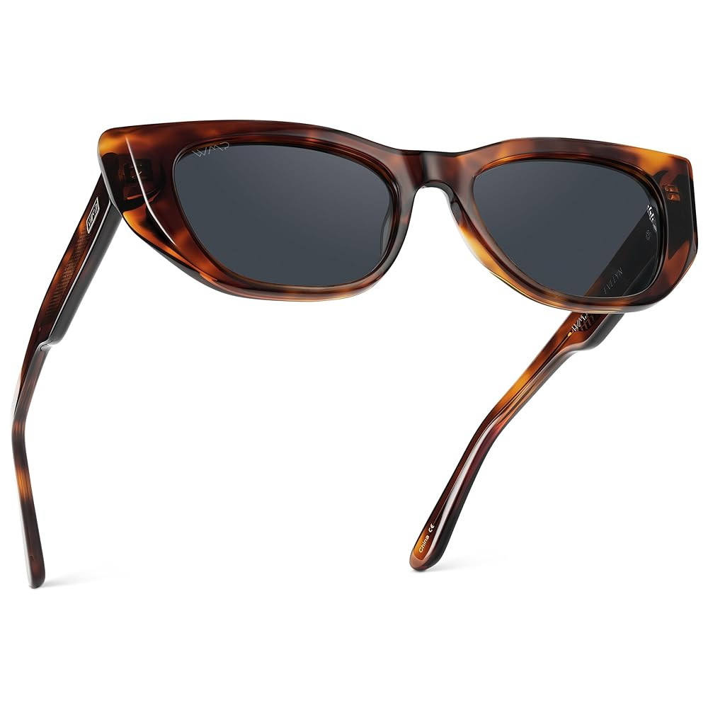 WearMe Pro - Women's Polarized Sunglasses, Cat-Eye Acetate Frame, Rectangular Lenses, Durable 5-B... | Amazon (US)