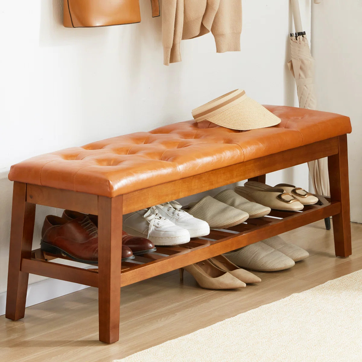 Jerimey Faux Leather Upholstered Storage Bench | Wayfair North America