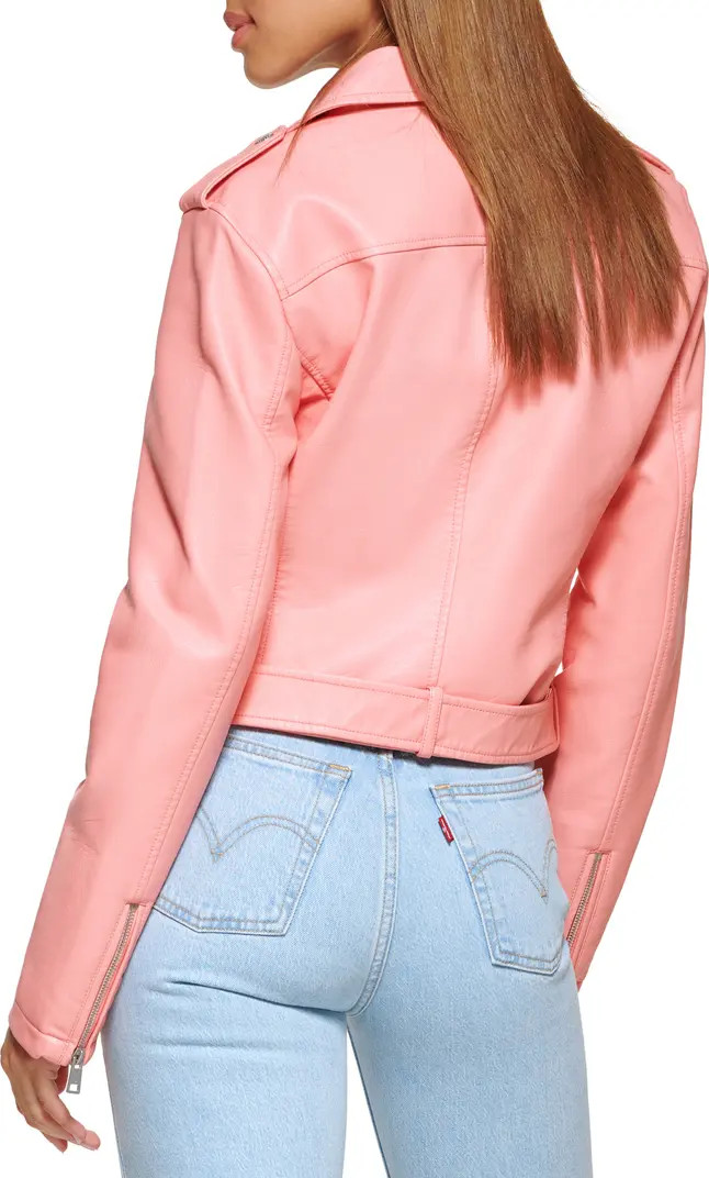 Levi's® Faux Leather Fashion Belted Moto Jacket | Nordstromrack | Nordstrom Rack
