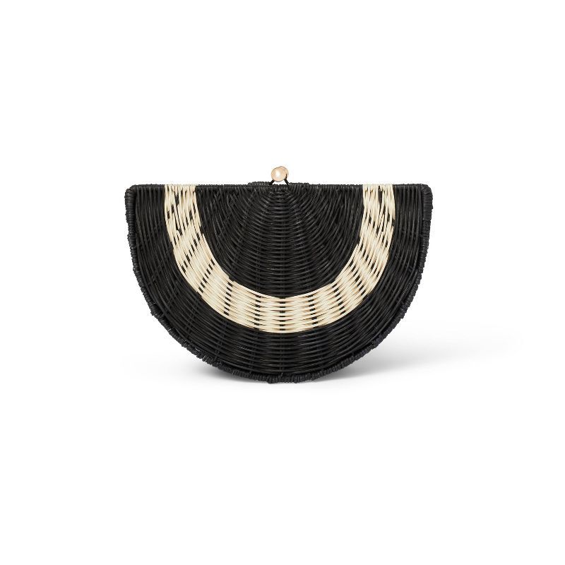 Geometric Rattan Clutch Handbag - Tabitha Brown for Target Black/White | Target