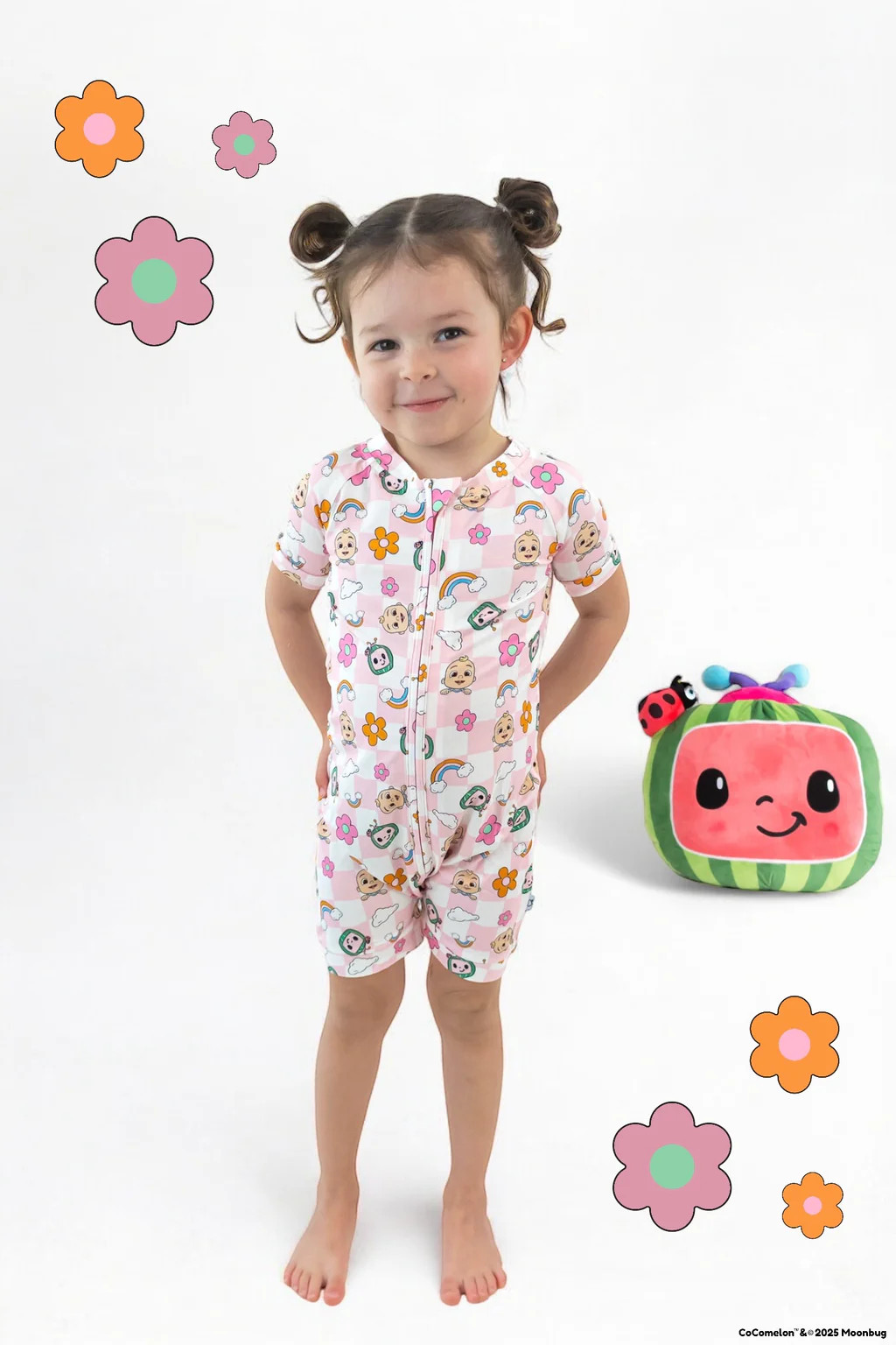 Dream Big Little Co x CoComelon JJ RAINBOW CHECKERS DREAM SHORTIE | Dream Big Little Co.