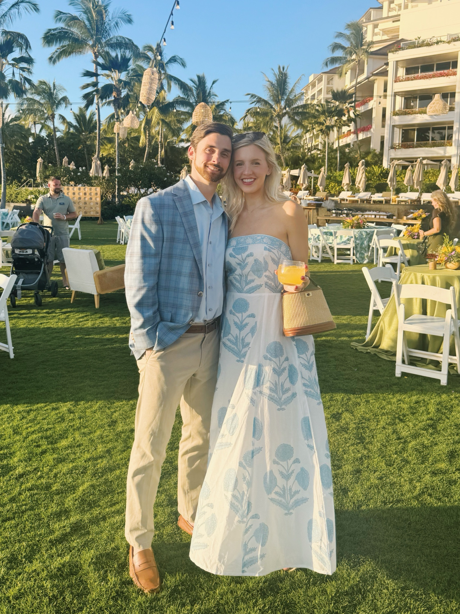 Blue and white block print dress | vacation dress 

#LTKwedding #LTKsalealert #LTKtravel