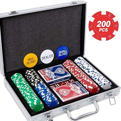 Yinlo Poker Chip Set - 200PCS / 300PCS Poker Set with Aluminum Case, 11.5 Gram Casino Chips for T... | Amazon (US)