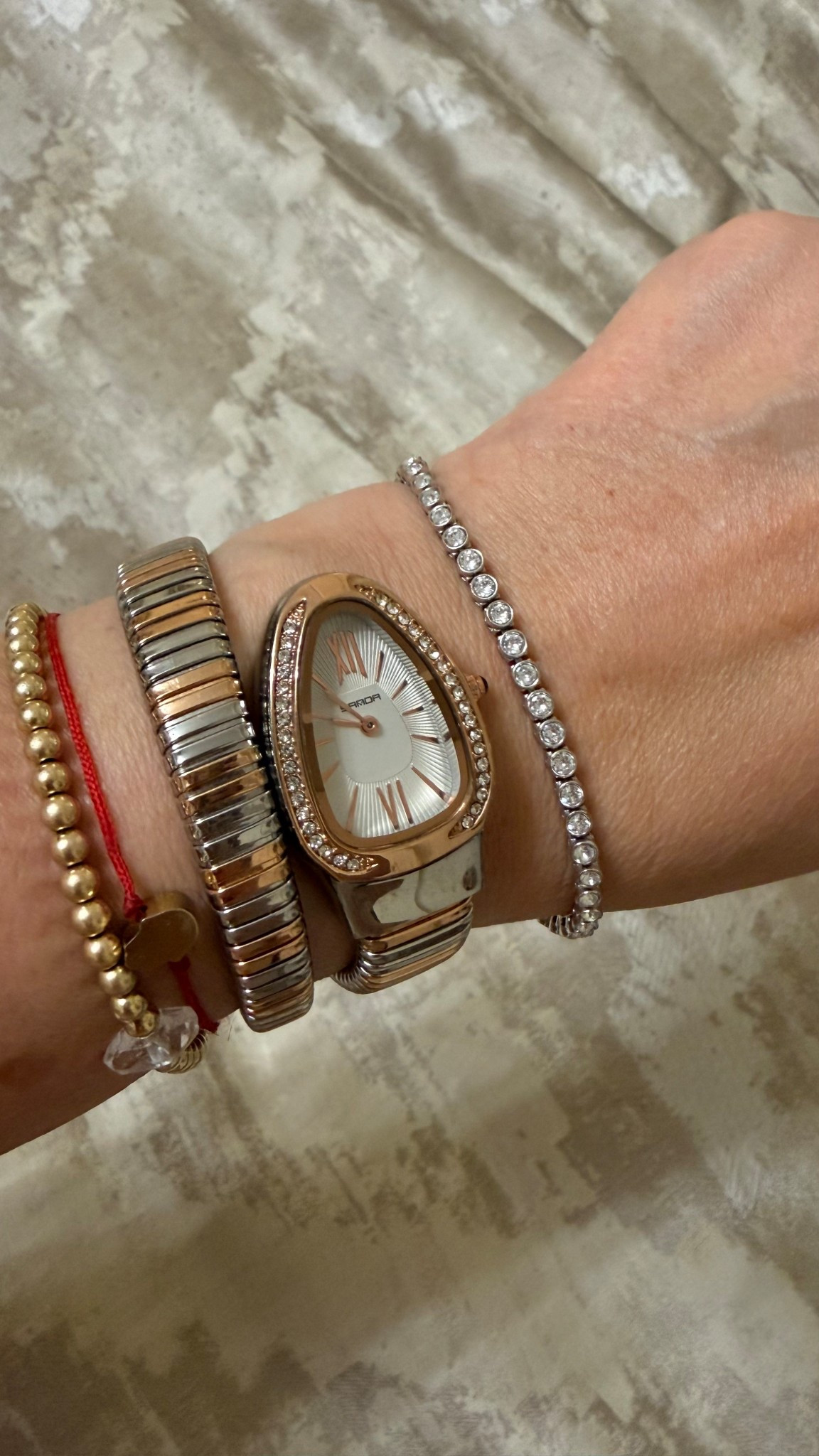 Amazon Finds with the watch and tennis bracelet.  

#LTKMidsize #LTKgrwm #LTKOver40