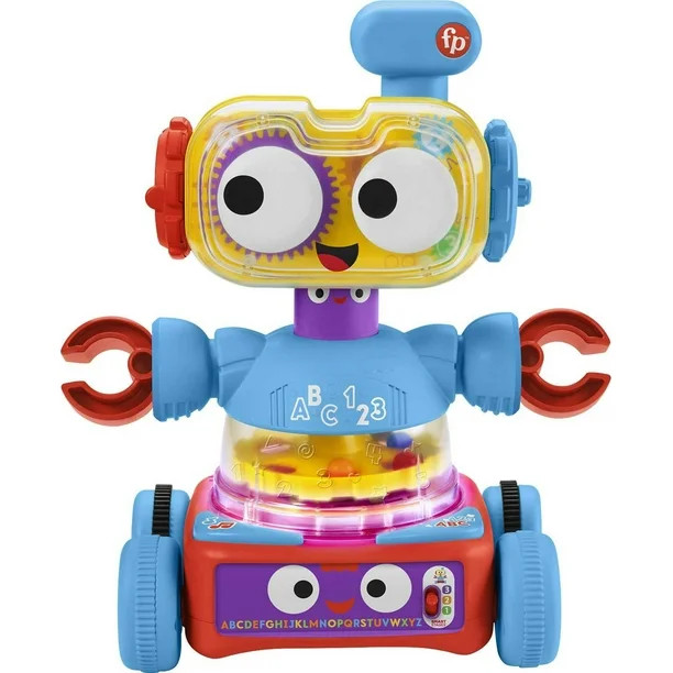 Fisher-Price 4-in-1 Robot Baby to Preschool Learning Toy with Lights & Music - Walmart.com | Walmart (US)