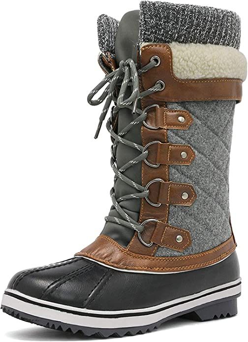 DREAM PAIRS Women's Mid-Calf Waterproof Winter Snow Boots | Amazon (US)