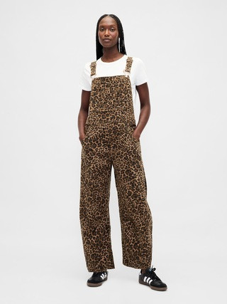 UltraSoft Denim Horseshoe Overalls | Gap (US)