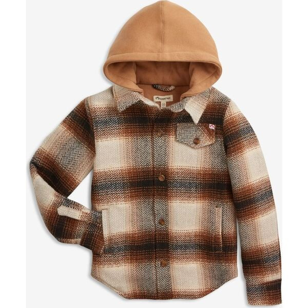 Glen Hooded Shirt, Lumber Plaid | Maisonette