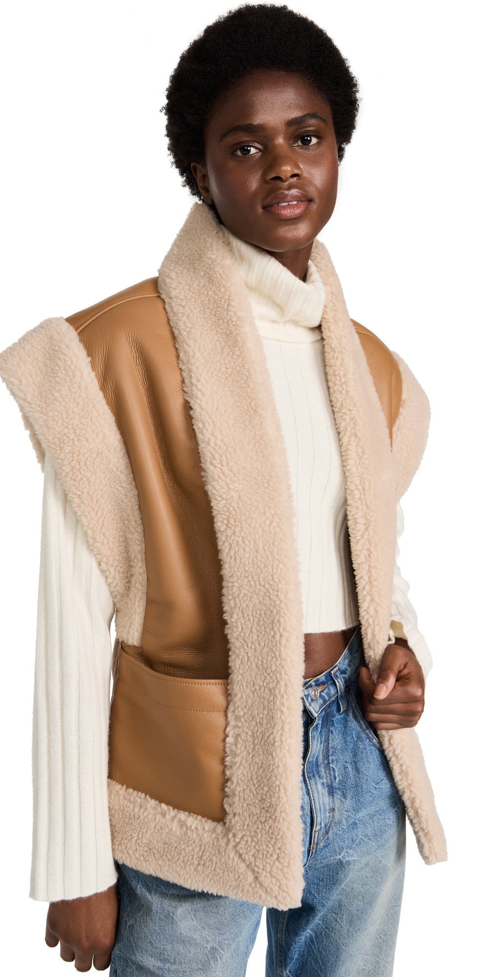 A.L.C. Sutton Faux Shearling Vest | Shopbop