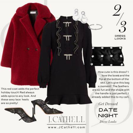 This holiday dress with the pop of red coat is ♥️ High/Low accessories to match!

#LTKstyletip #LTKshoecrush #LTKHoliday