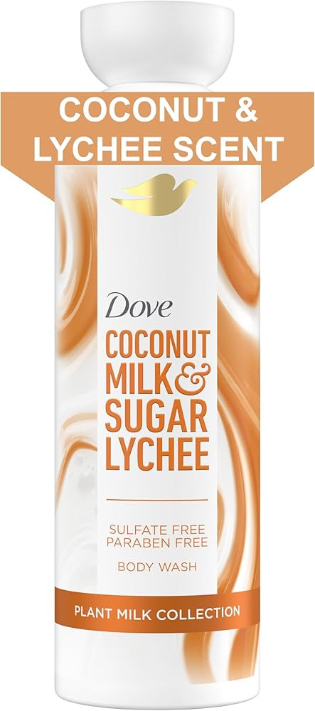Dove Plant Milk Cleansing Body Wash Coconut & Lychee for Moisturized Skin Gentle Cleanser, No Sul... | Amazon (US)