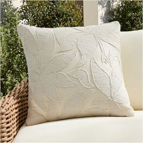Outdoor Embroidered Canopy Pillow | West Elm (US)