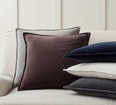 Washed Velvet Pillow Covers | Pottery Barn (US)