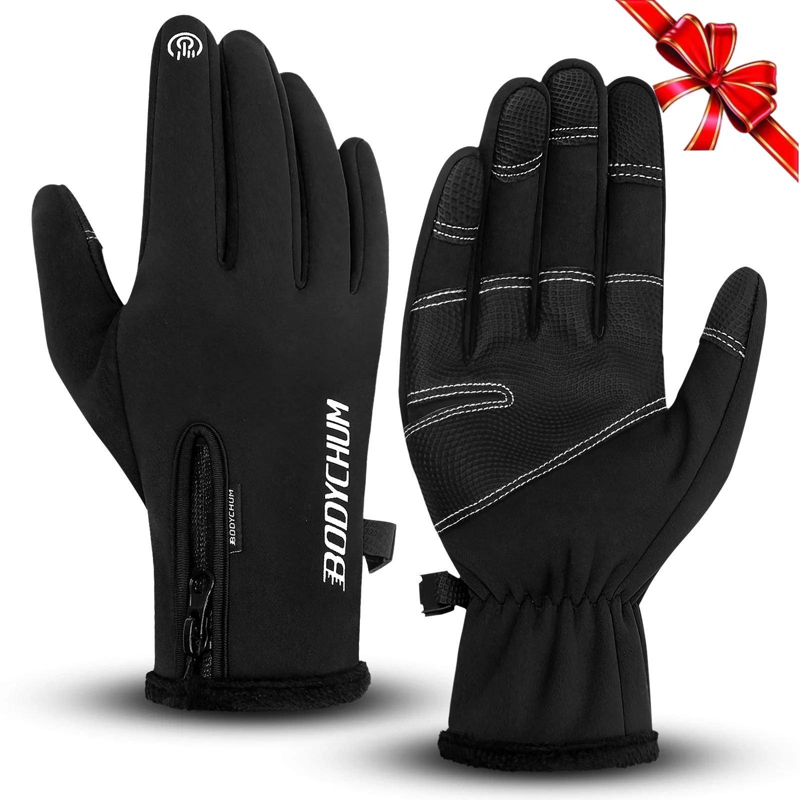 Bodychum Winter Sports Gloves Warm for Men Women Non-Slip Windproof Thermal Touch Screen Mittens,... | Walmart (US)