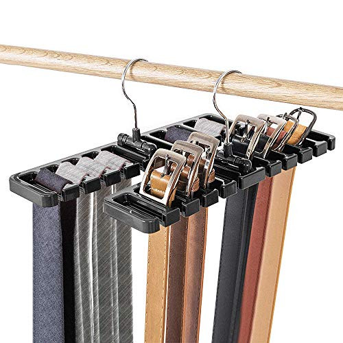 DIOMMELL 2 PCS Belts Rack, Storage Organizer, Hanger, Holder - Closet tie Racks Hangers Sturdy for M | Amazon (US)