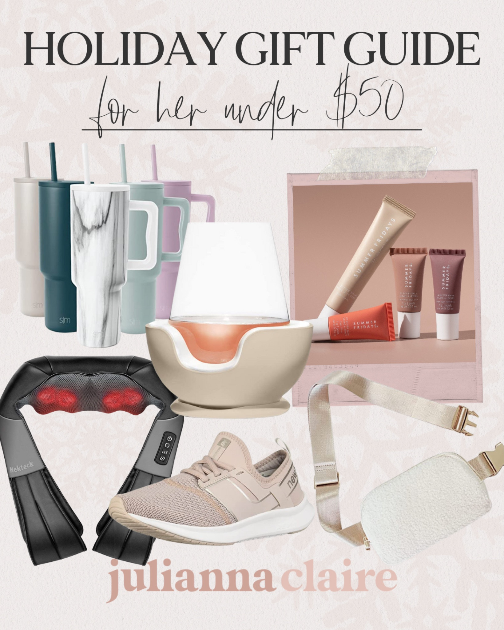 Holiday Gift Guide - Gifts For Her Under $50 ✨

holiday gift guide // holiday gifts // gifts for her // gift ideas for her // christmas gifts for her // christmas gift guide // affordable gift guide

#LTKunder50 #LTKHoliday #LTKunder100