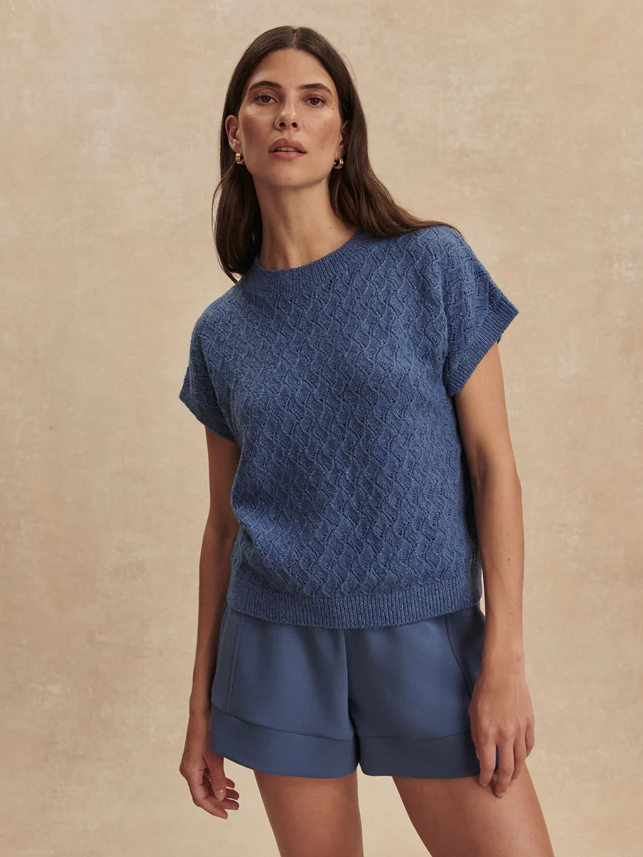Manae Pointelle Knit Top | Varley UK | Varley UK