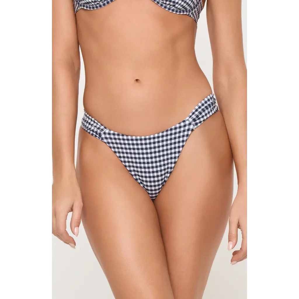 LSPACE Dolce Bitsy Bikini Bottoms in Atta Girl Gingham at Nordstrom, Size Small | Nordstrom