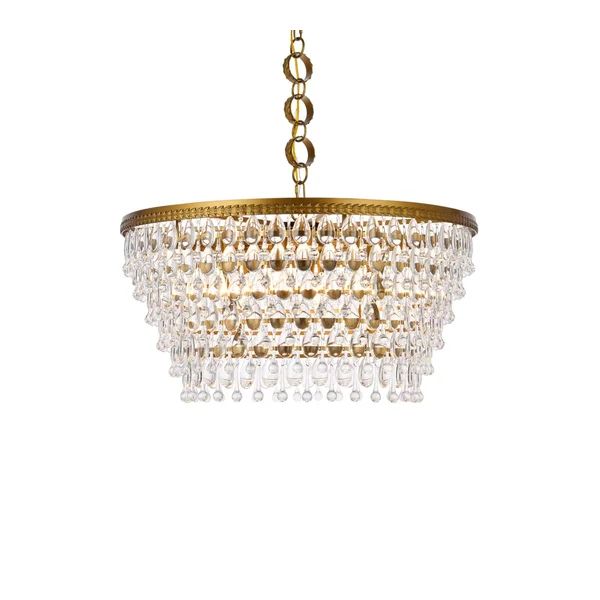 Dillard 6 - Light Unique Tiered Chandelier with Crystal Accents | Wayfair North America