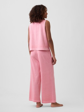 Heavyweight Pull-On Wide-Leg Crop Pants | Gap Factory