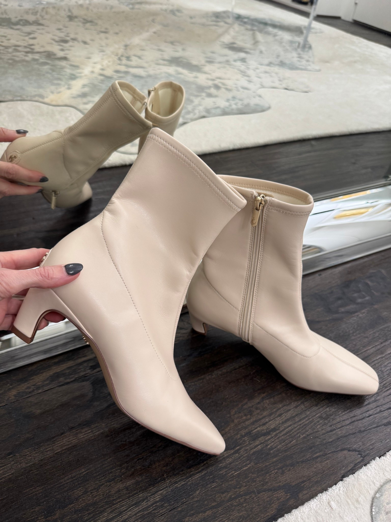 These Sam Edelman spring booties are the perfect everyday staple — comfy, classic, and so easy to style with jeans, trousers, or dresses. They’re currently on sale for under $70 (such an amazing deal!), and stock is very limited, so I’d snag them while your size is still available. I’m wearing a size 7.5 and they fit TTS. 

 #LTKSeasonal #LTKSaleAlert #LTKFindsUnder100