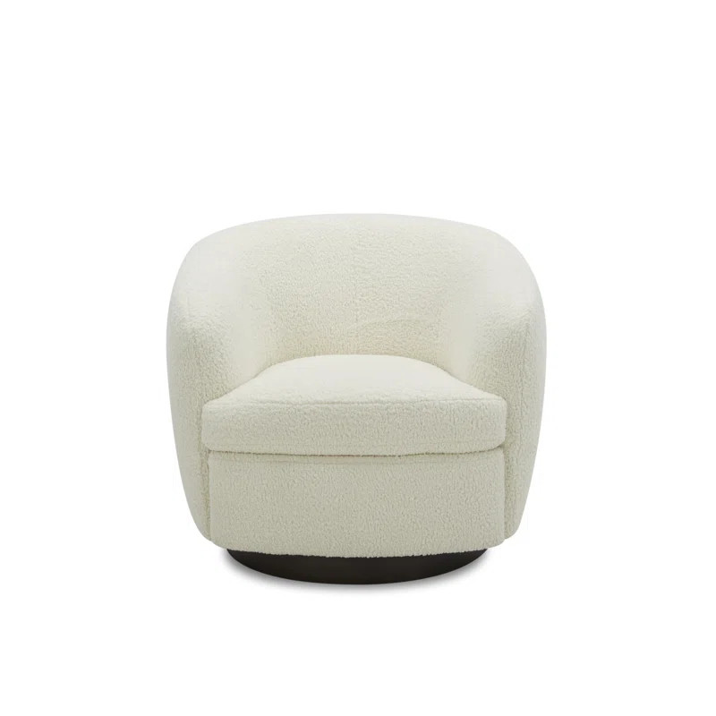 Marcy Upholstered Swivel Barrel Chair | Wayfair North America
