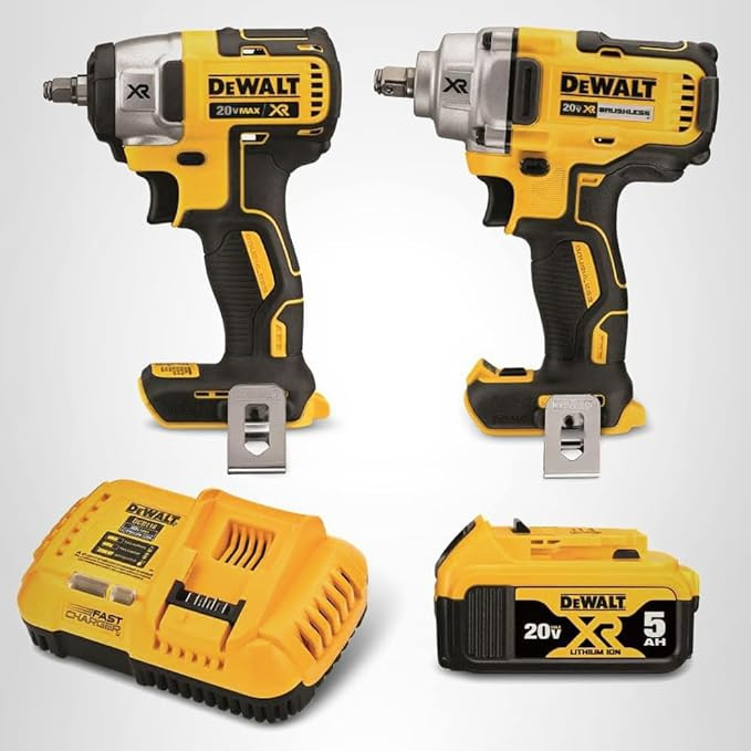 DEWALT 20V MAX Impact Wrench, Cordless 2-Tool Combo Kit, 1/2-Inch Mid-Range and 3/8-inch Compact ... | Amazon (US)