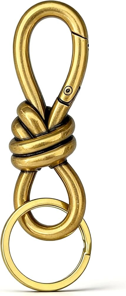 Knot Keychain Gold Twist Knot Clasp Bag Charm D-Ring Keychain Silver Purse Charms For Handbags | Amazon (CA)