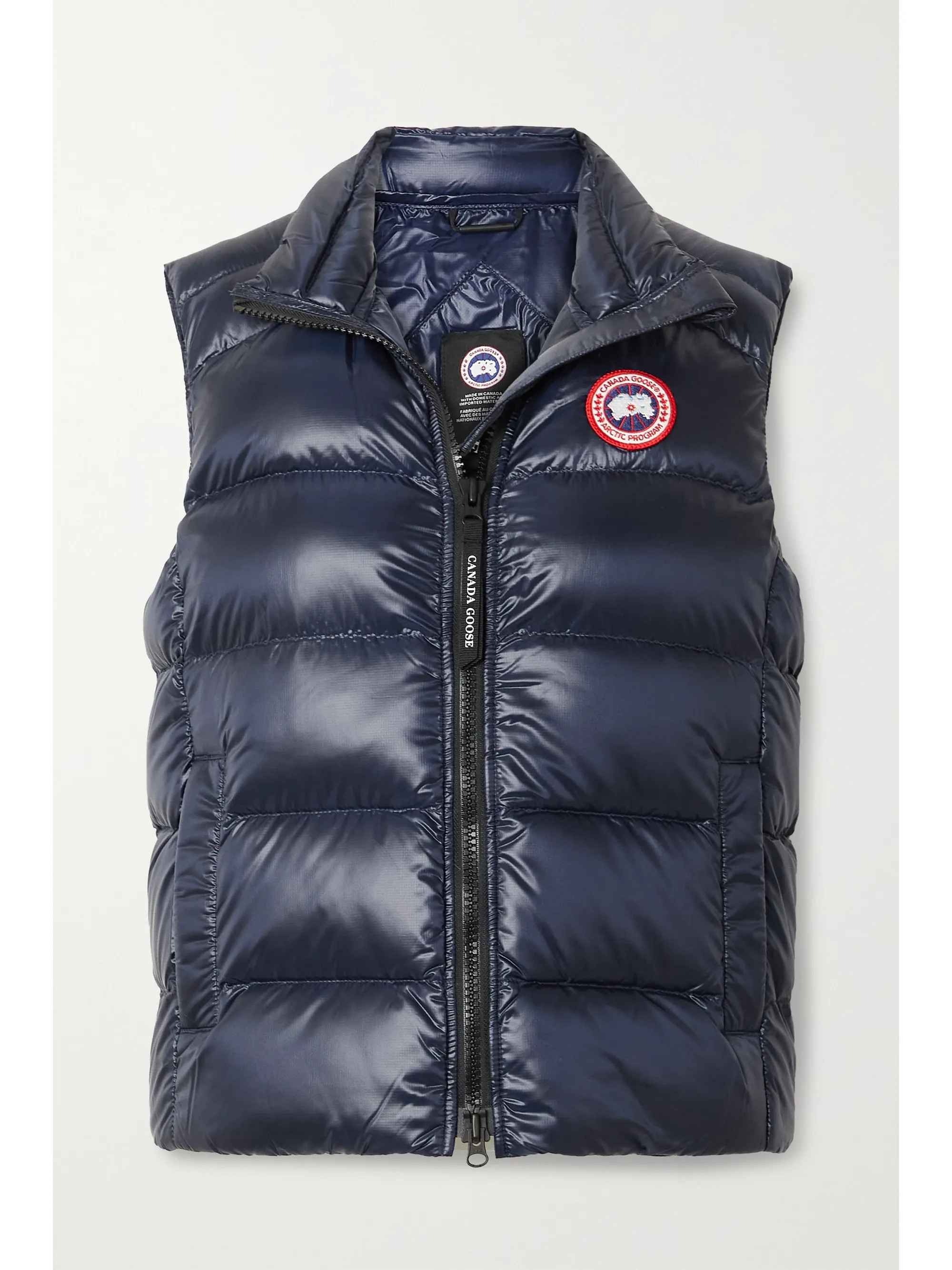 Navy Cypress quilted recycled ripstop down vest | Canada Goose | NET-A-PORTER | NET-A-PORTER (US)