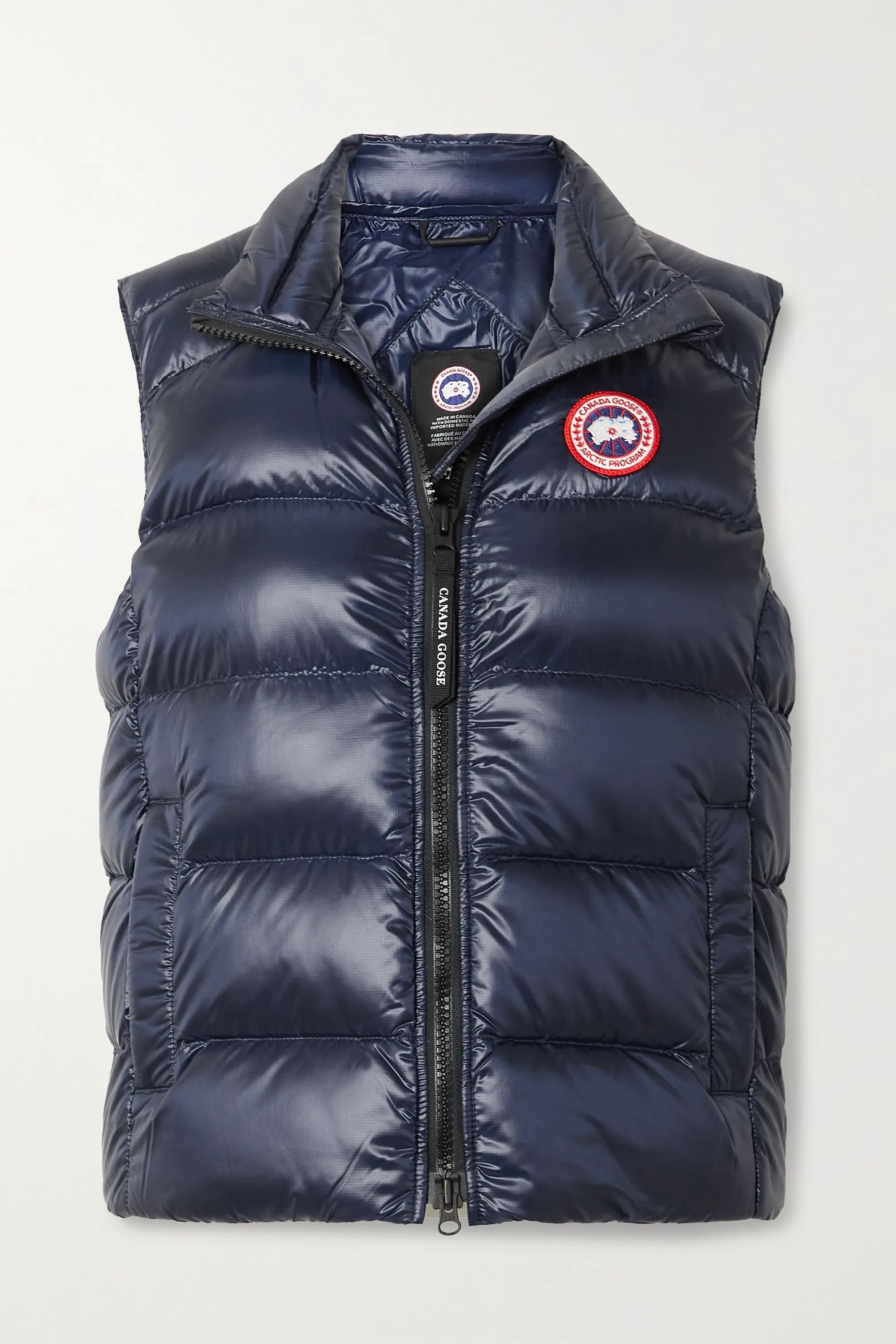 Navy Cypress quilted recycled ripstop down vest | Canada Goose | NET-A-PORTER | NET-A-PORTER (US)