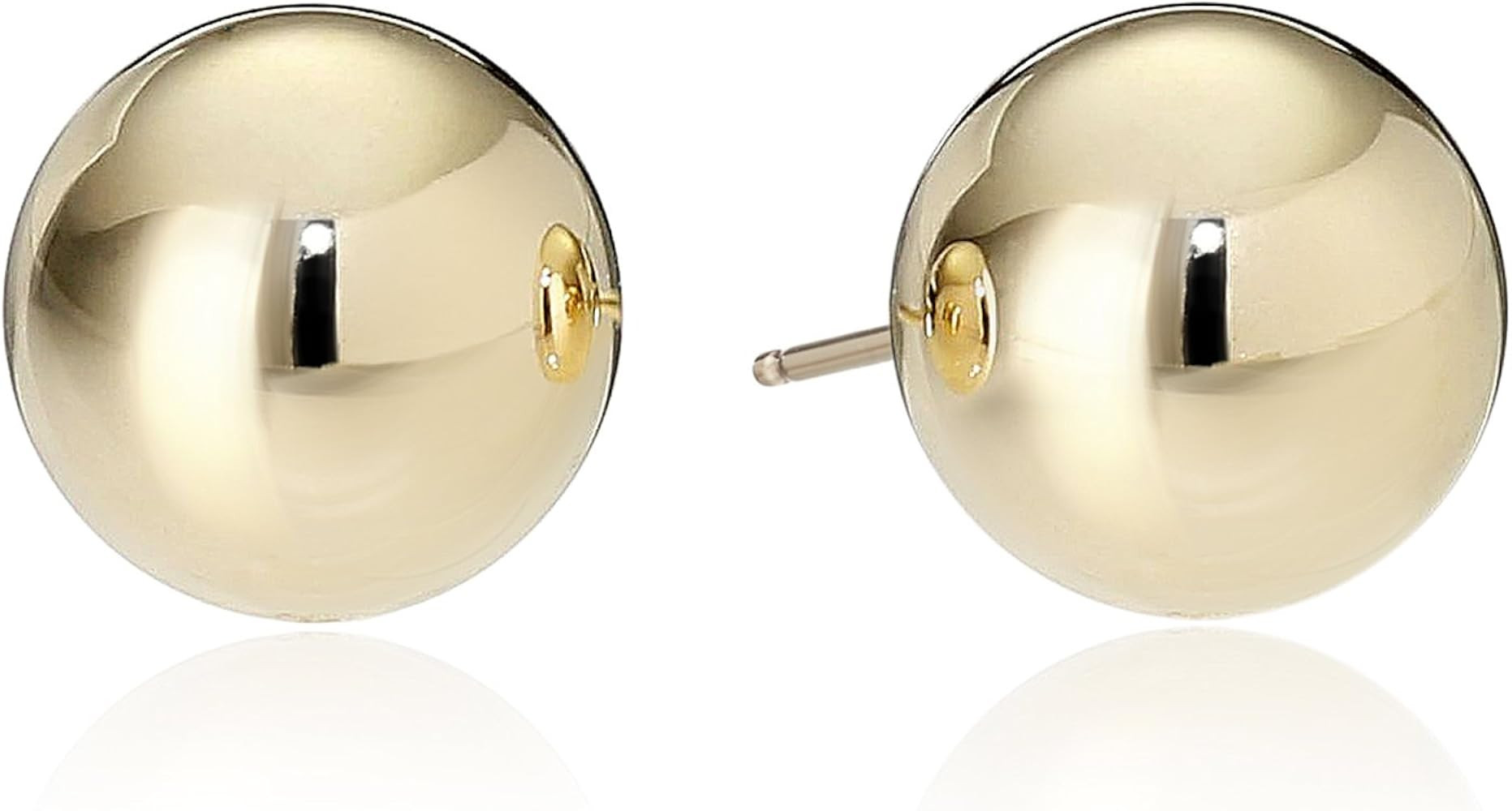 Amazon Essentials Plated Sterling Silver Polished Ball Stud Earrings , (previously Amazon Collect... | Amazon (US)