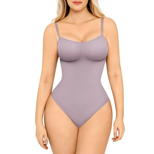 FeelinGirl Plus Size Shapewear Tummy Control Seamless Bodysuits for Women Sculpting Thong Body Shaper 5XL-6XL | Amazon (US)