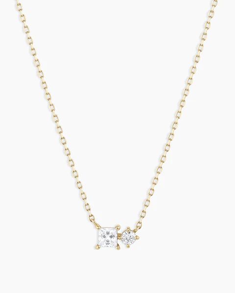 Diamond and White Sapphire Necklace | Gorjana