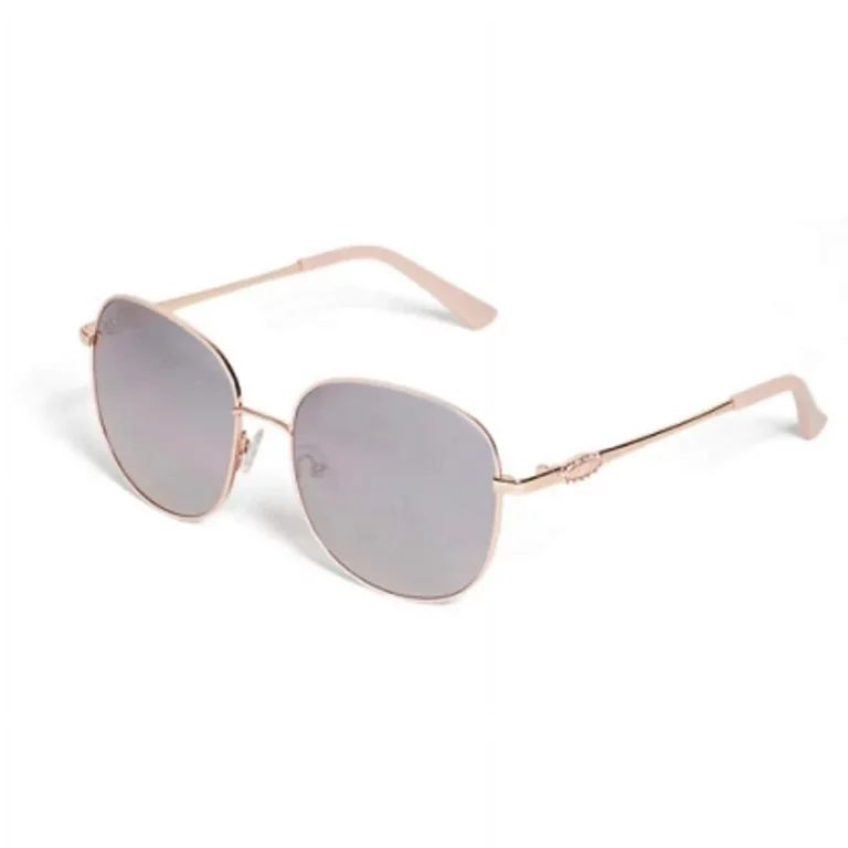 G by Guess Ladies Rose Gold Tone Round Sunglasses GG119228U56 | Walmart (US)