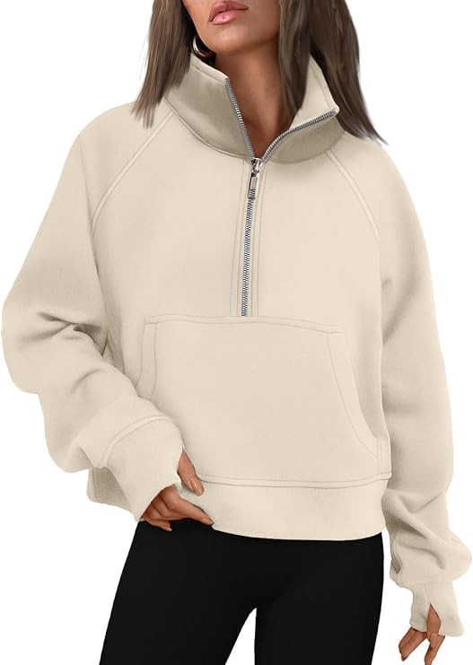 AUTOMET Womens Sweatshirts Half Zip Fleece Pullover Fall Outfits | Amazon (US)