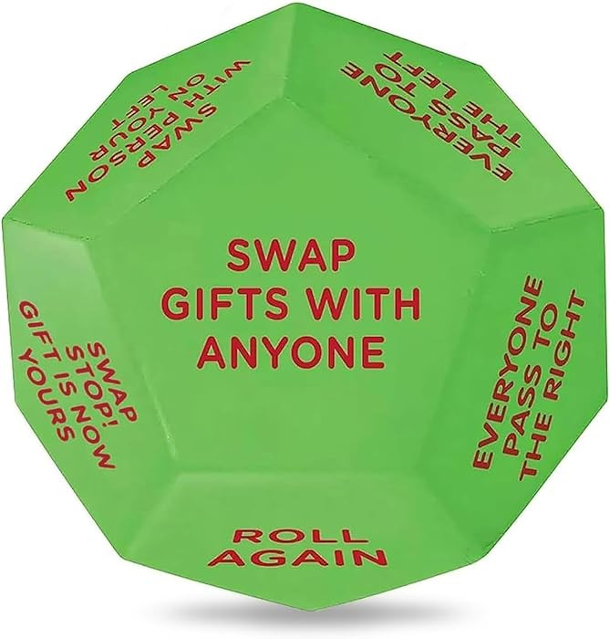 Santa Swap Gift Exchange Dice, 3 * 3in Exchange Gifts Family Game, Christmas Stocking Stuffers Gi... | Amazon (US)