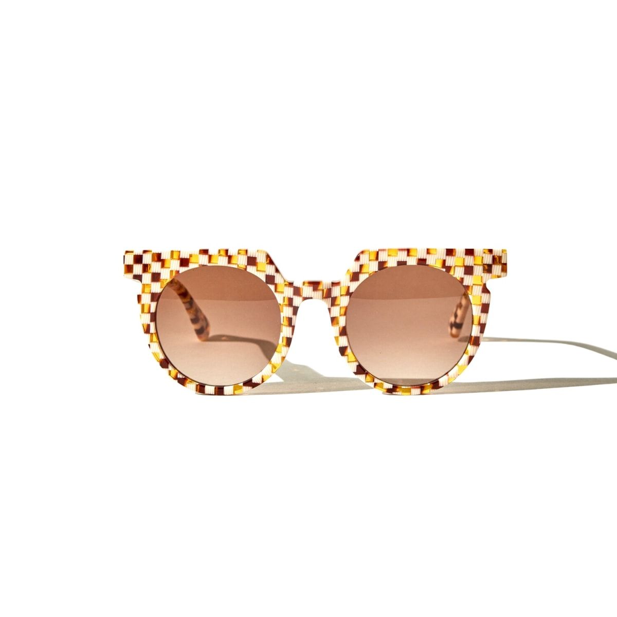 Toasted Moxie Checkered Sunglasses | Wolf & Badger (US)