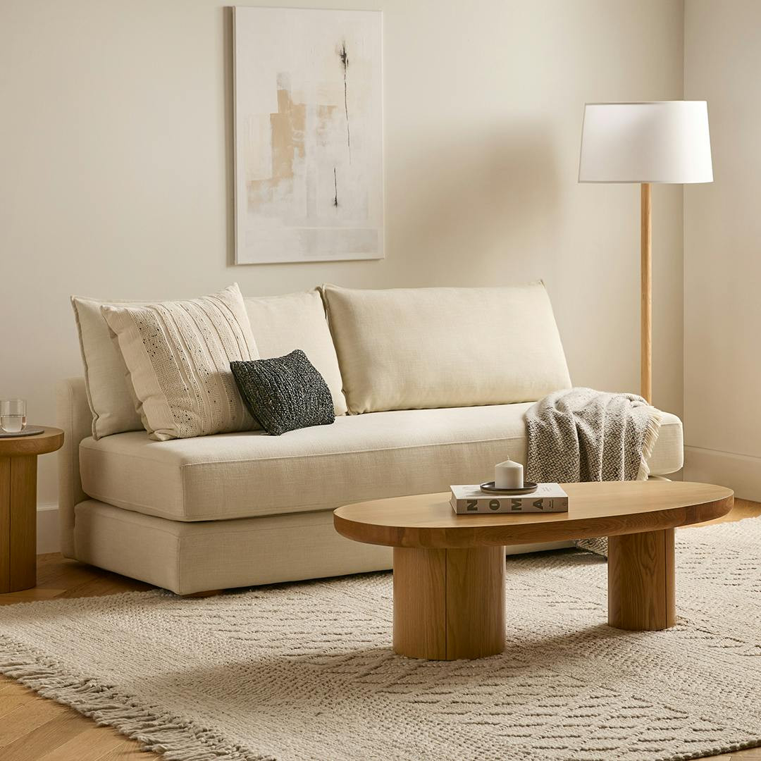 Braam 75" Sofa Bed - Vintage White | Article