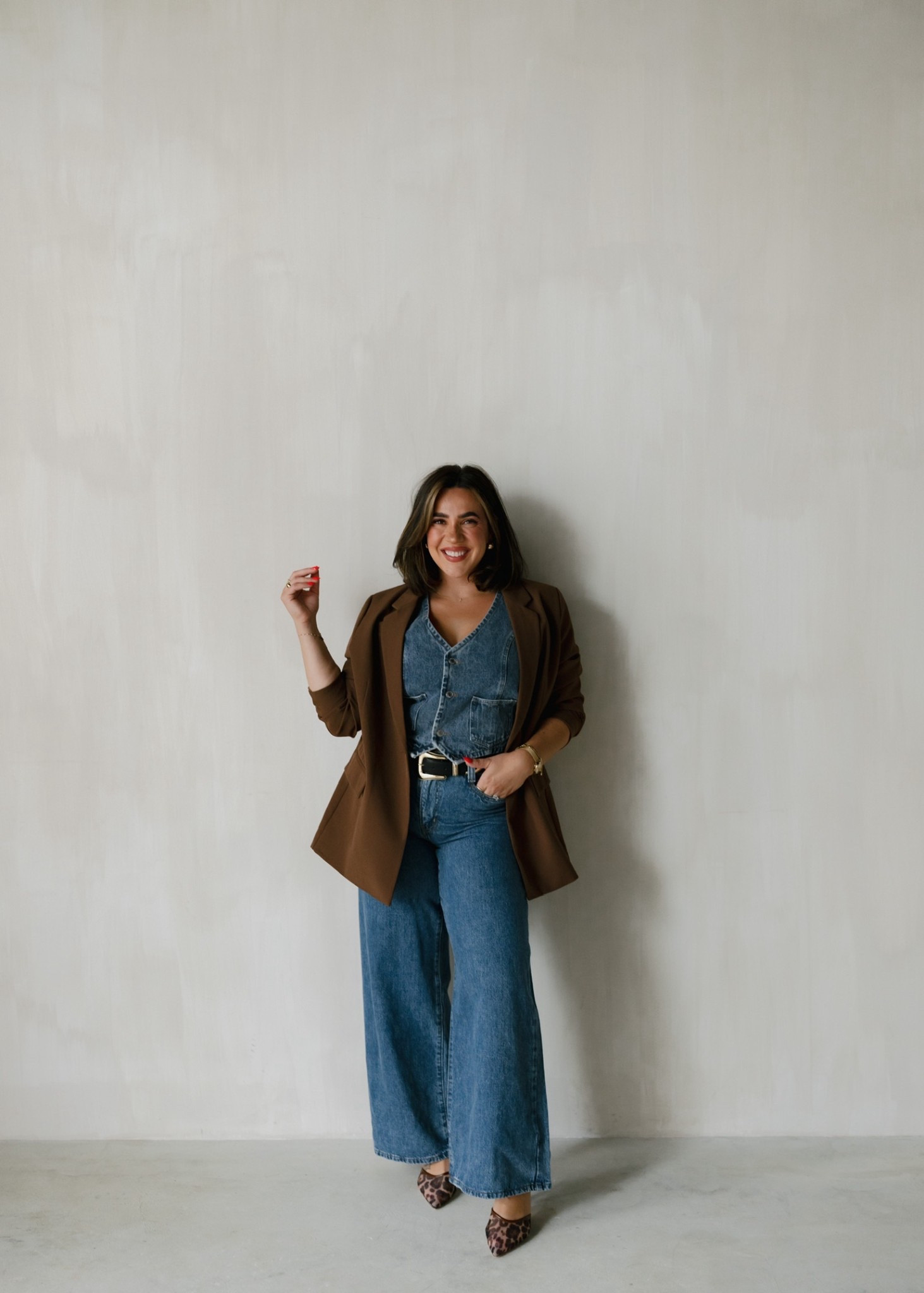 Midsize denim on denim workwear! These Levi jeans run small so size up! I’m a 30 and they’re a tad snug. The vest is a size L and suit jacket is size XL. Business casual, midsize approved outfit. 

#LTKWorkwear #LTKStyleTip #LTKSeasonal