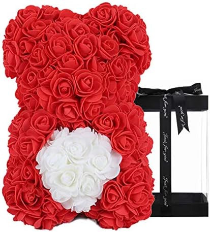 Rose Flower Bear - Fully Assembled Rose Teddy Bear - Over 300 Dozen Artificial Flowers - Gift for... | Amazon (US)