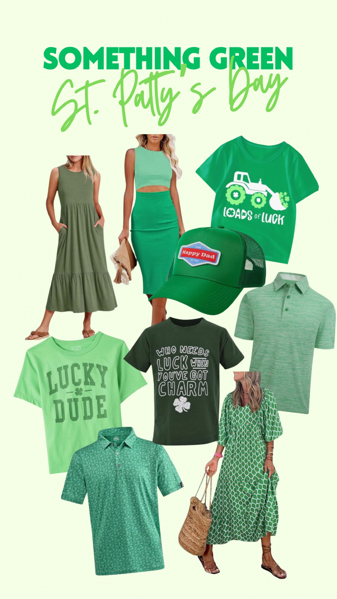 Something green for everyone, mom, dad and the kids!

Everything linked is under prime and will get here before St. Patrick’s day! ☘️ 

#LTKfamily #LTKSpringSale #LTKSeasonal