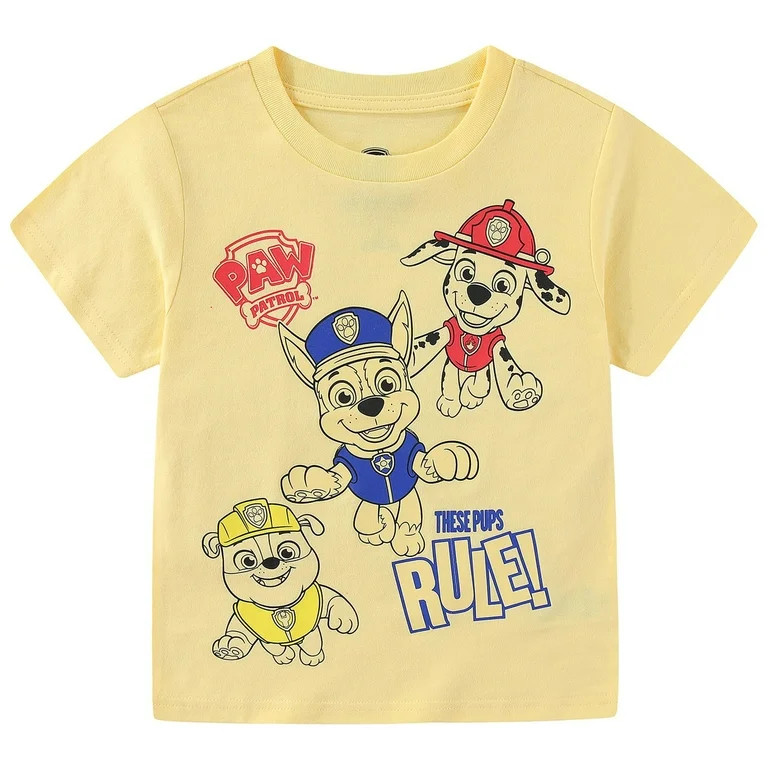 Nickelodeon Paw Patrol Boys Short Sleeve T-Shirt (Boys), Sizes 2T-7 | Walmart (US)